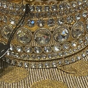 Limited Edition Zi Collect. Futuristic Fashionist Paparazzi Gold Crystal Bangles